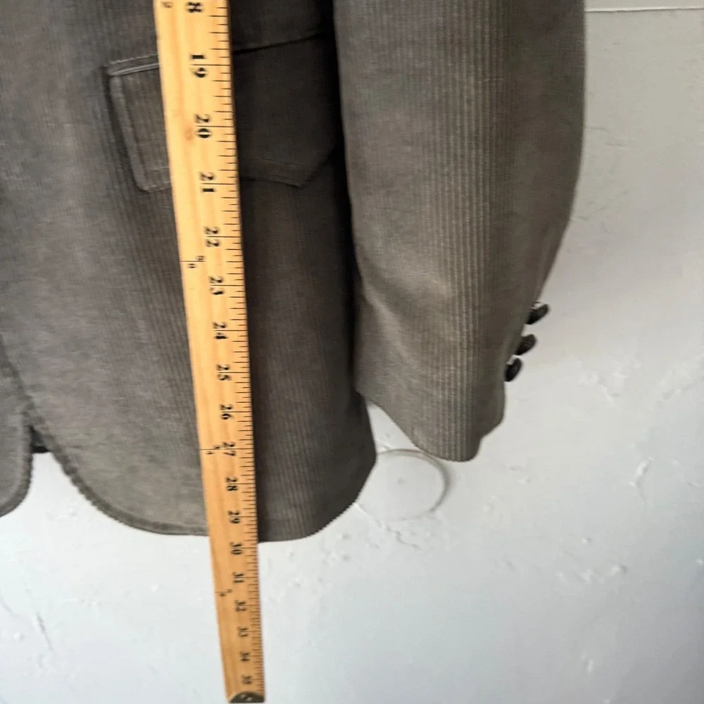 Vintage 70s Levi's Western Wear Corduroy Sport Coat Jacket Gray Mens 42L‎ Cowboy
